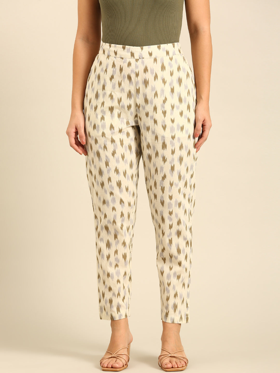 womens patterned cigarette trousers Ladies Printed Cigarette Pants-Offwhite L / Offwhite / LWBCPAOF20053009 womens patterned cigarette trousers Ladies Printed Cigarette Pants-Offwhite L / Offwhite / LWBCPAOF20053009