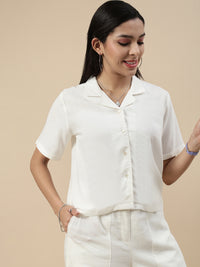 Casual Top-Offwhite - De Moza