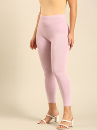 Ankle Length Leggings Viscose-Light Lavender - De Moza