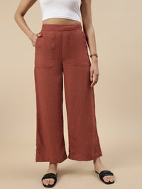 Co-Ord Set(Casual Top & Carpenter Pant)-Rust - De Moza