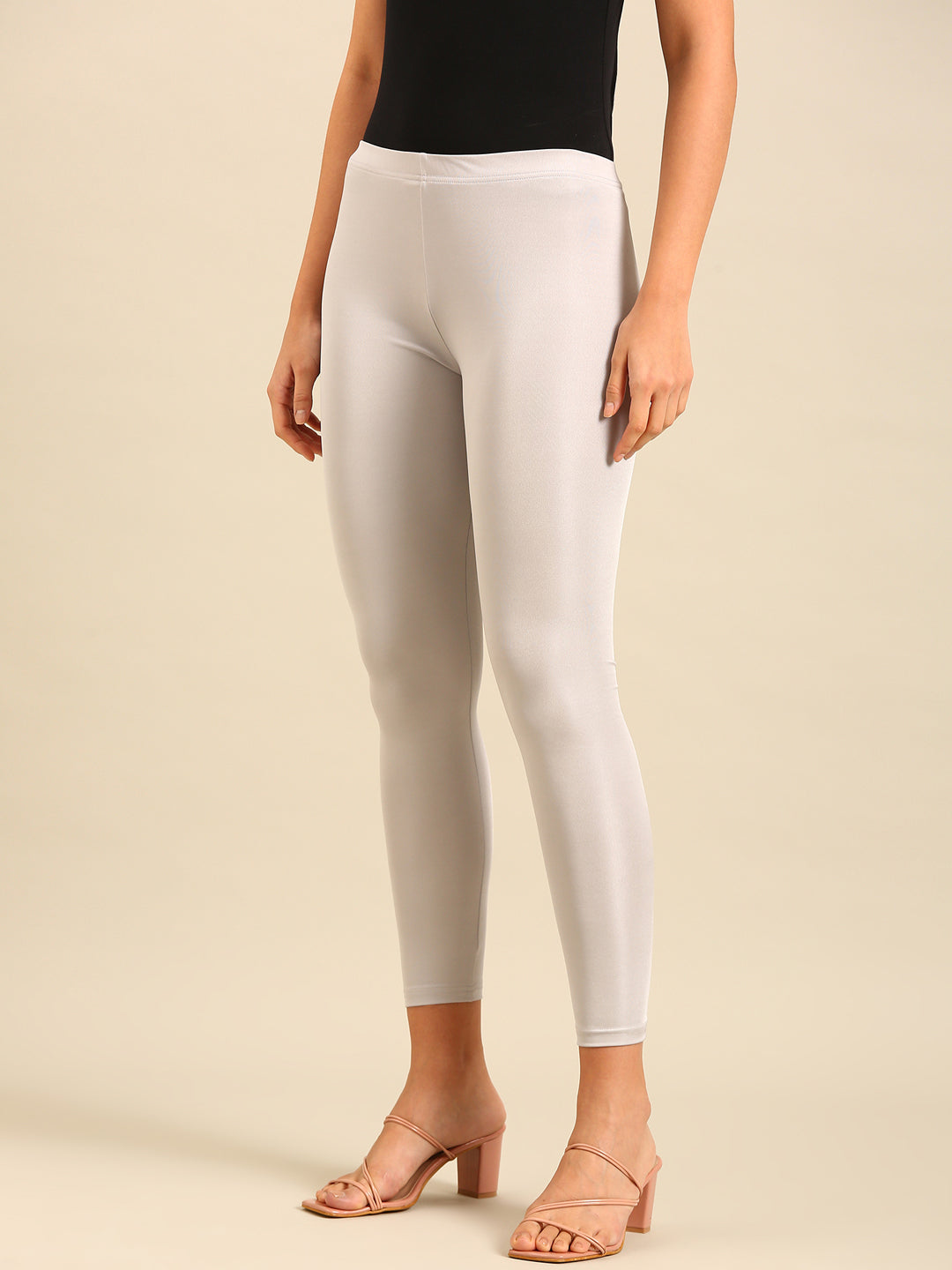 Shimmer Leggings-Silver - De Moza