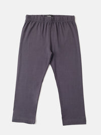 De Moza Girls 3/4th Leggings Dark Grey