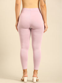 Ankle Length Leggings Viscose-Light Lavender - De Moza