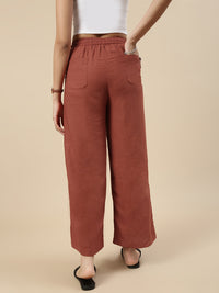 Co-Ord Set(Casual Top & Carpenter Pant)-Rust - De Moza
