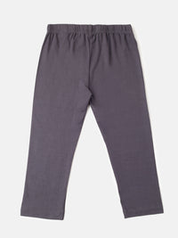 De Moza Girls 3/4th Leggings Dark Grey