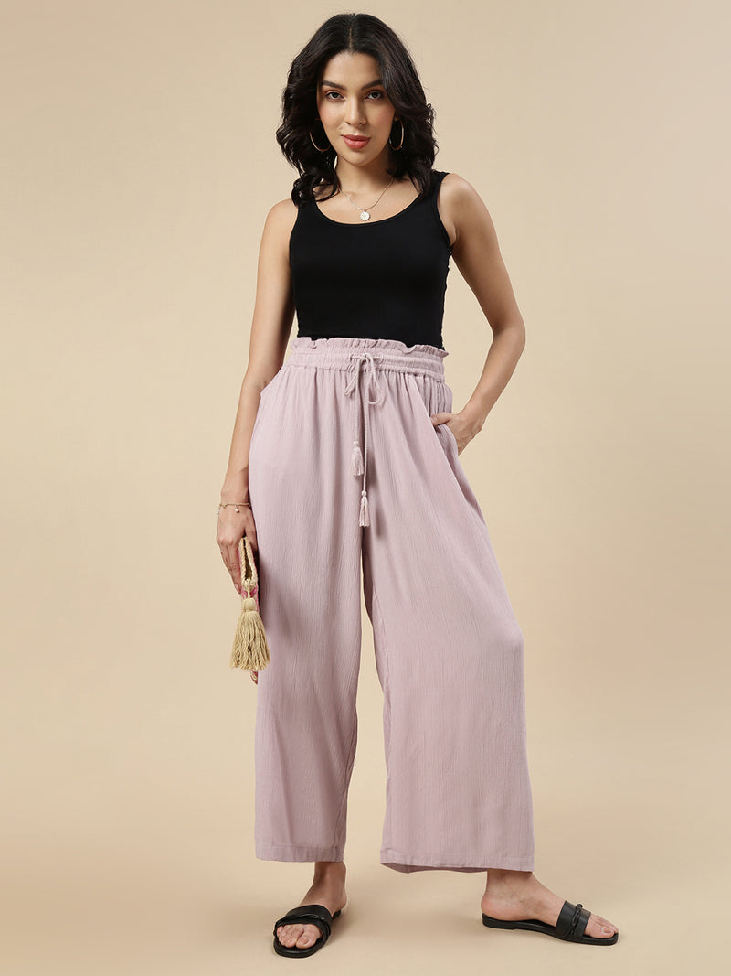 Flared Palazzo-Dusty Rose