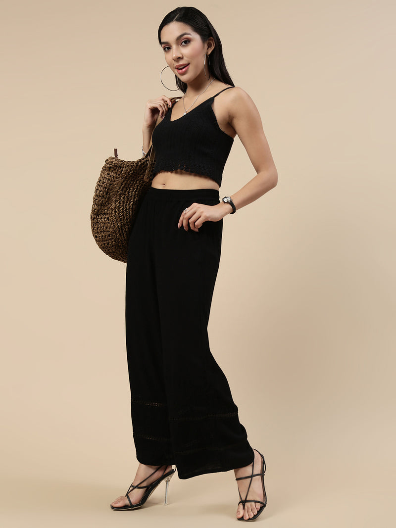 Casual Palazzo-Black