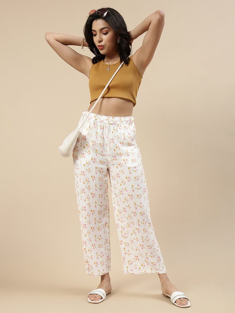 Casual Palazzo-White
