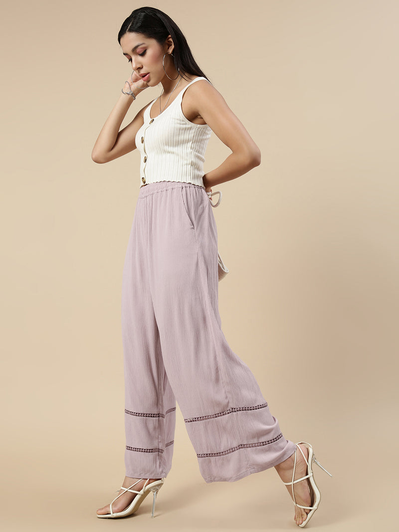 Casual Palazzo-Dusty Rose