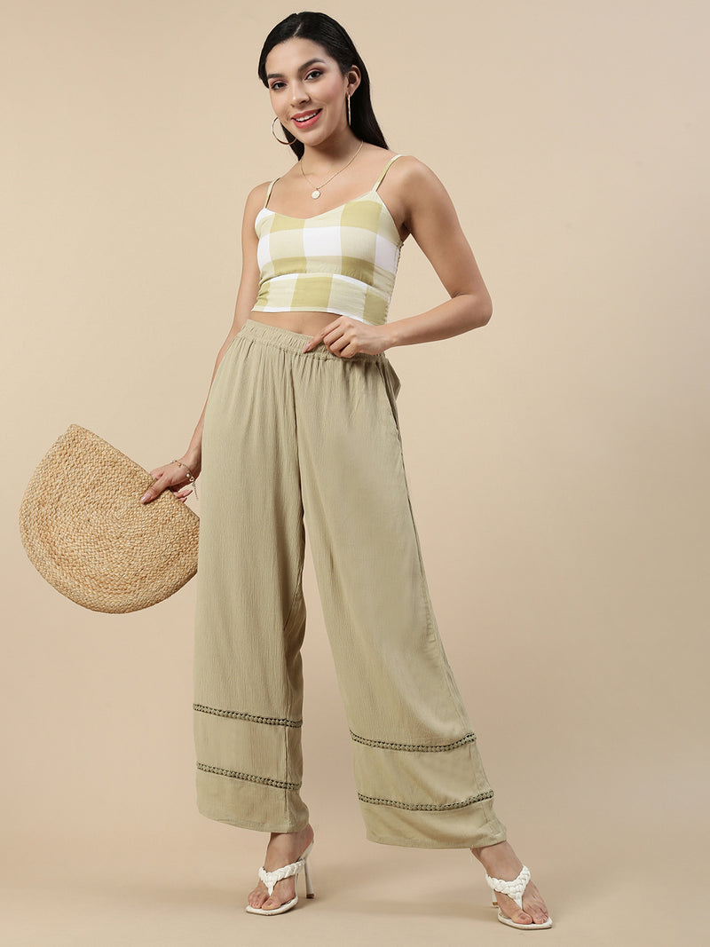 Casual Palazzo-Golden Beige