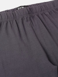 De Moza Girls 3/4th Leggings Dark Grey