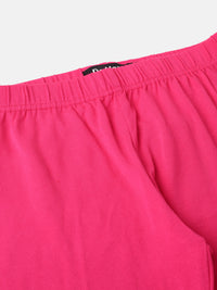 De Moza Girls 3/4th Leggings Fuchsia