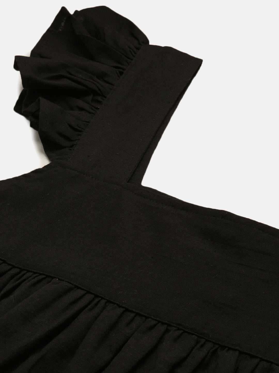 Crop Top-Black - De Moza