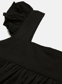 Crop Top-Black - De Moza