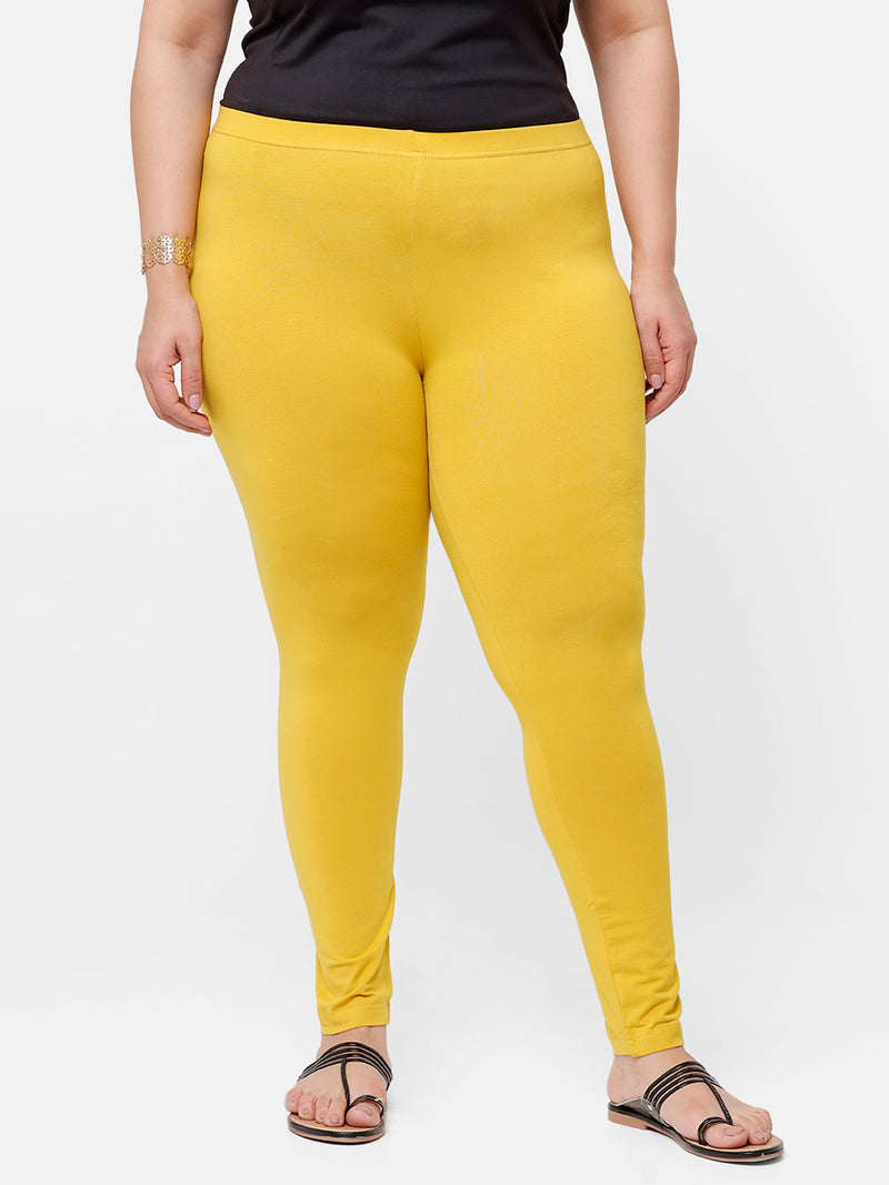 Mustard jeggings plus best sale size