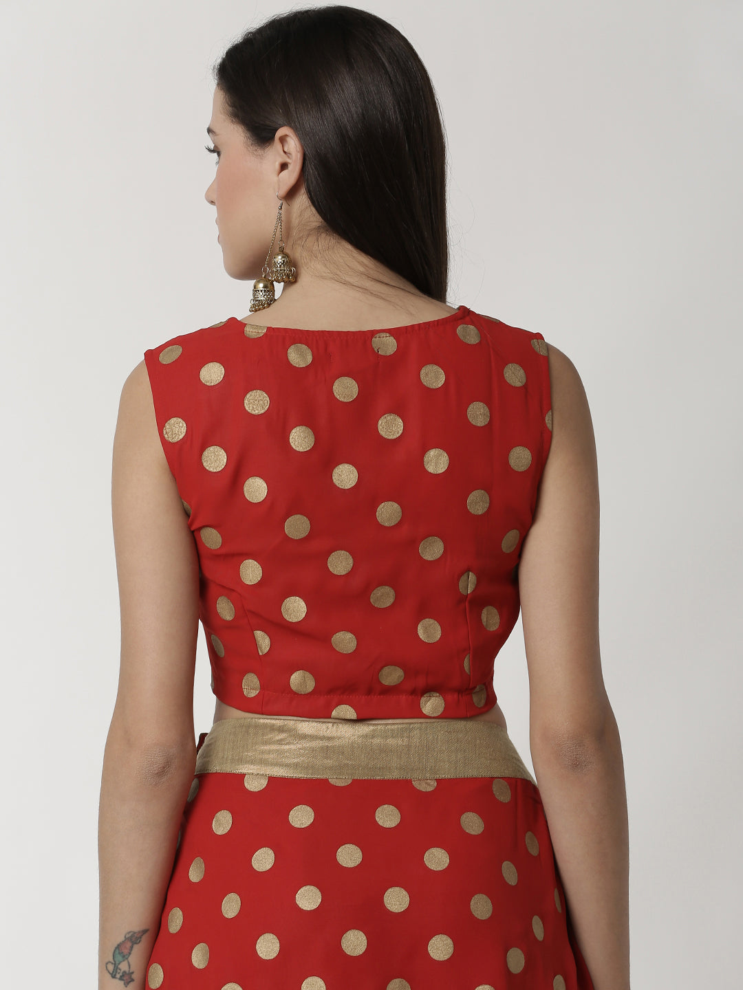 De Moza Women's Printed Crop Top Maroon - De Moza (4359113506879)