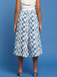 De Moza Women’s Printed Culottes Ink Blue