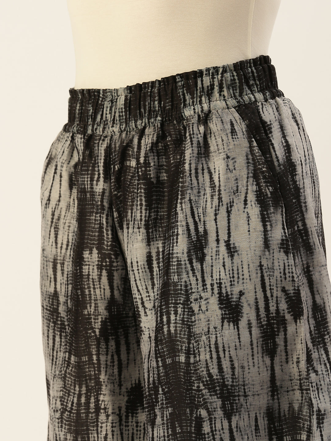 De Moza Women's Printed Culottes Black