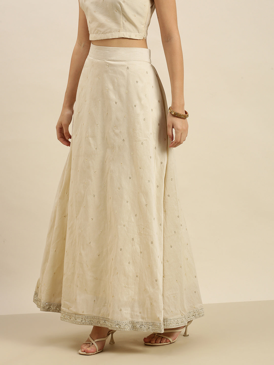 De Moza Women’s Lehenga Set Sand