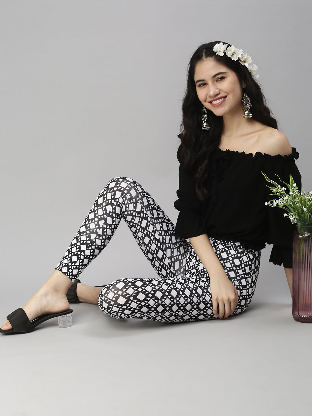 De Moza Women's Crop Top Black