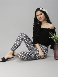 De Moza Women's Crop Top Black