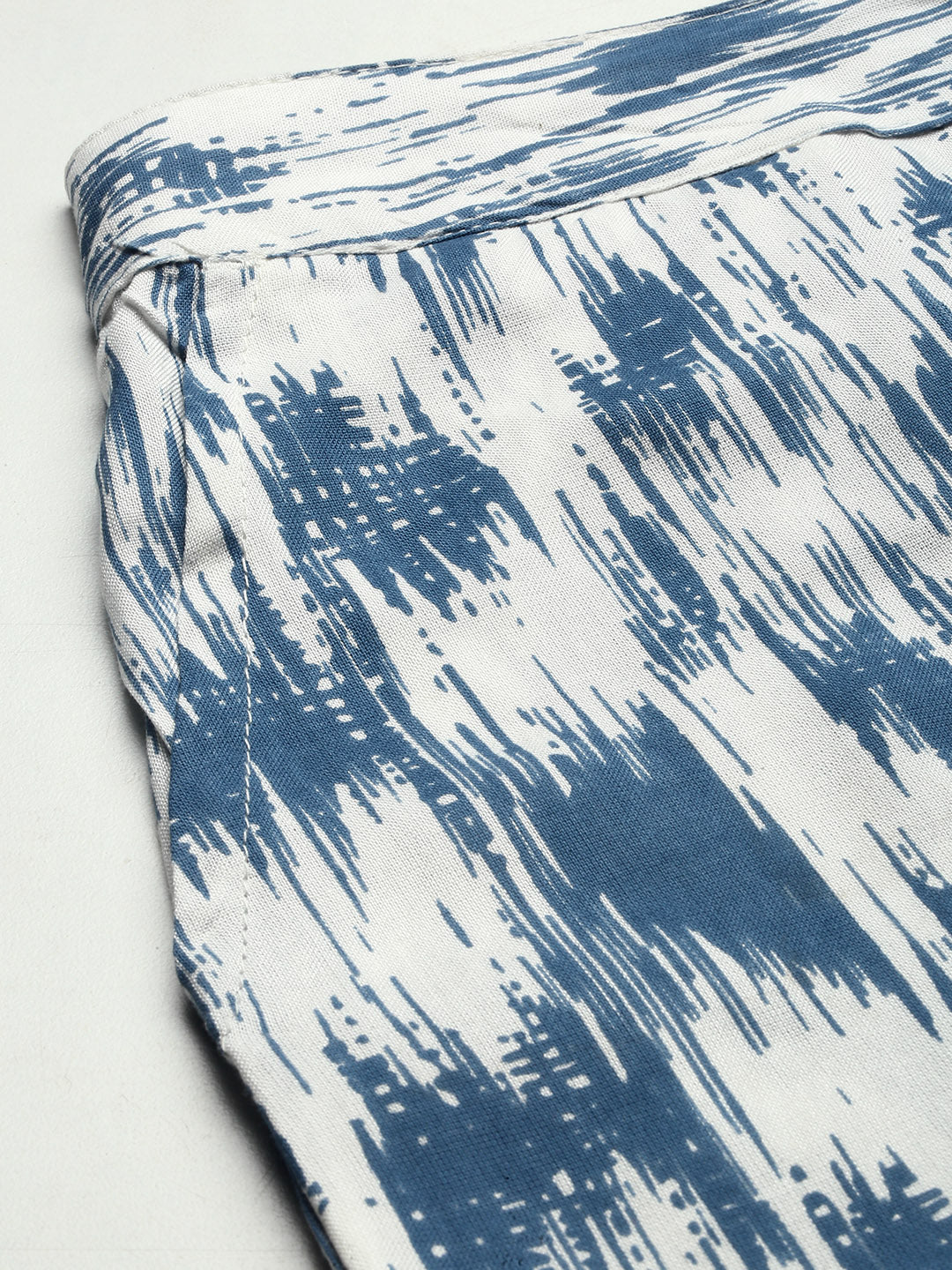 De Moza Women’s Printed Culottes Ink Blue