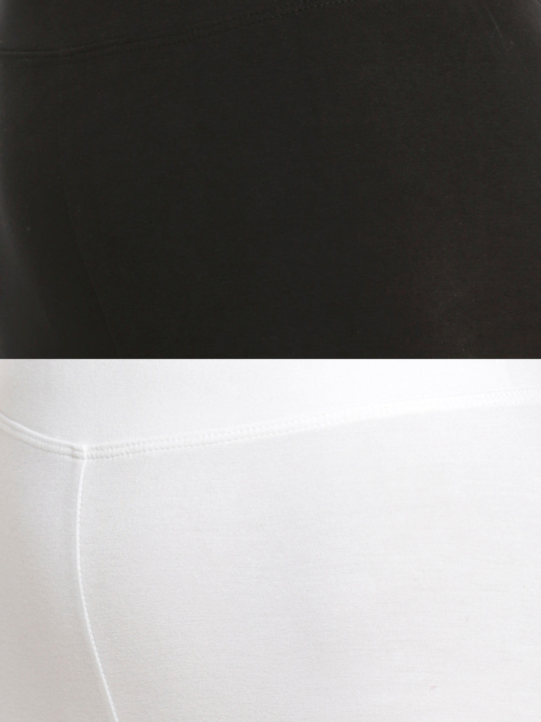 Pack of 2 De Moza Ladies Superior Ankle Leggings Black&White