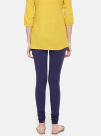 De Moza - Women's Navy Blue Churidar Leggings (4890549223487)