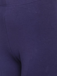 De Moza - Women's Navy Blue Churidar Leggings (4890549223487)