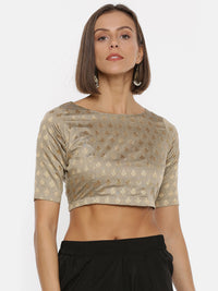 De Moza Ladies Jacquard Skin Crop Top - De Moza (1739658100799)