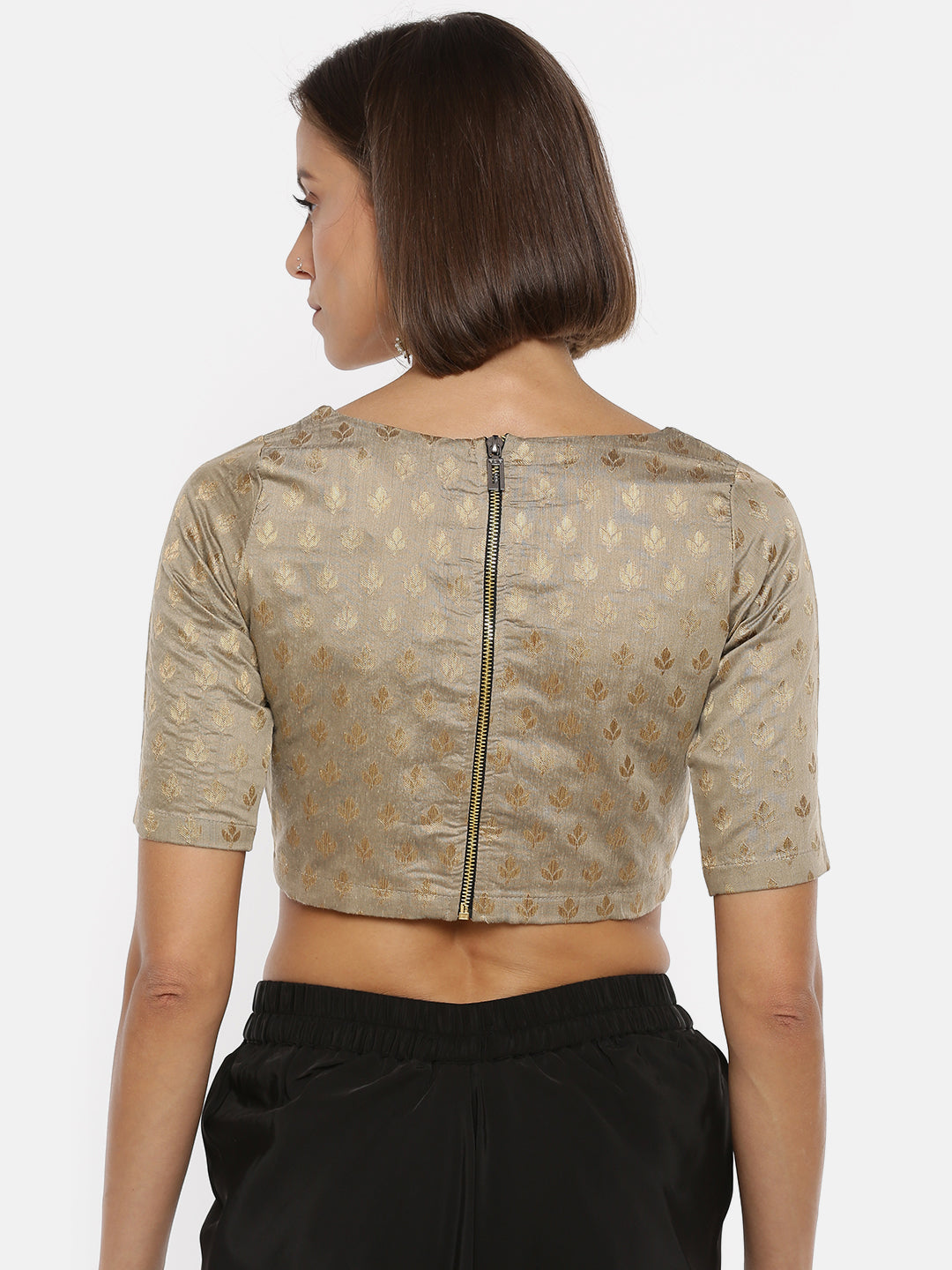 De Moza Ladies Jacquard Skin Crop Top - De Moza (1739658100799)