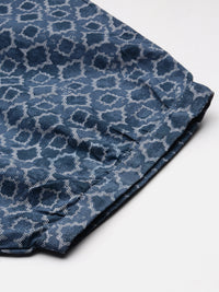 Harem Pant AOP-Indigo - De Moza