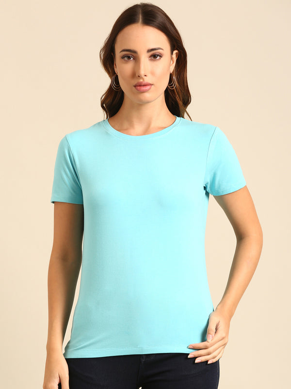 T-Shirt Regular Sleeve-Sky Blue - De Moza
