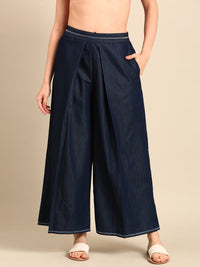 Palazzo-Dark Wash - De Moza