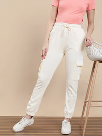 De Moza Women Casual Jogger Cream