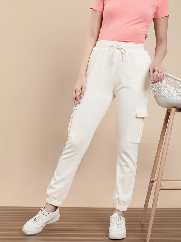De Moza Women's Casual Jogger Cream - De Moza
