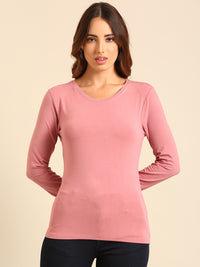 T-Shirt Long Sleeve-Dusty Pink - De Moza