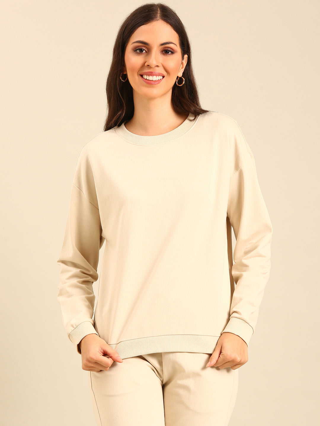 Sweatshirt-Chalk - De Moza