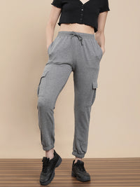 De Moza Women Casual Jogger Anthra Melange