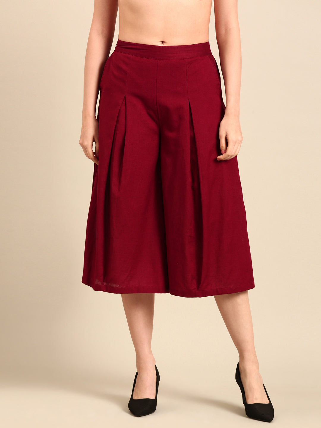 Culottes-Maroon - De Moza