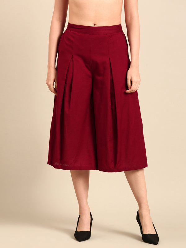 Culottes-Maroon - De Moza