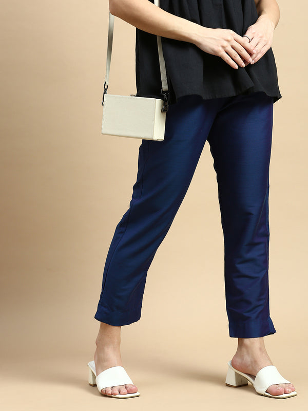 De Moza Women Festive Pants Teal - De Moza
