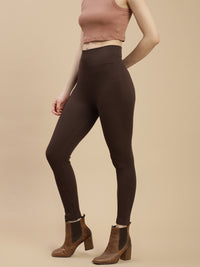 De Moza Women Winter Leggings Brown