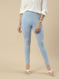 Women's Needle Pants Powder Blue - De Moza