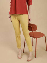 De Moza Women's Festive Pants Gold - De Moza
