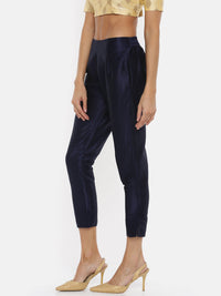 De Moza Women Festive Pants Navy - De Moza