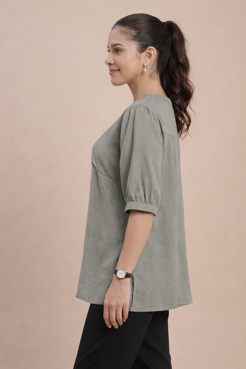 De Moza Women Casual Top Grey - De Moza