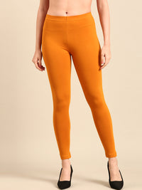 Ankle Length Leggings Cotton-Dark Mustard - De Moza