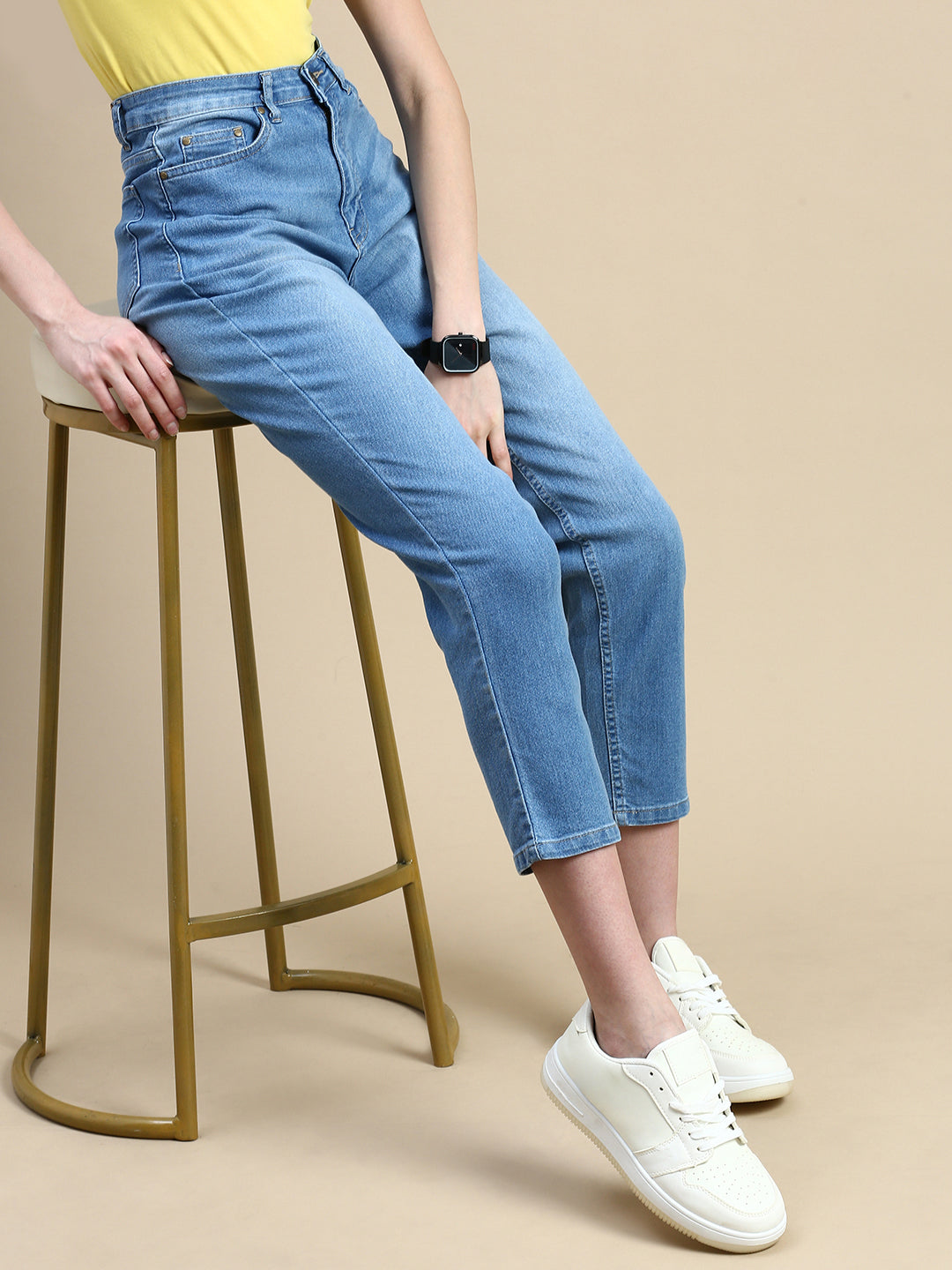 Jeans Pant-Ice Blue - De Moza