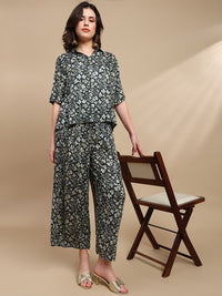 De Moza Women Festive Palazzo Grey - De Moza